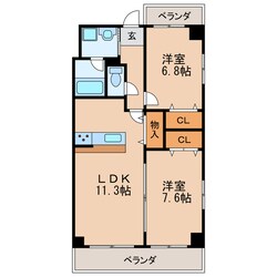 ラ・トゥール代官町の物件間取画像